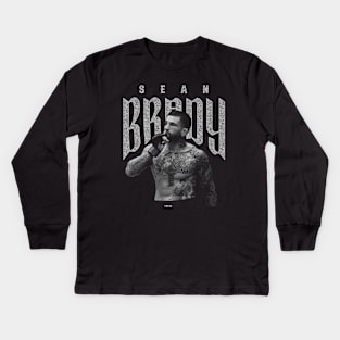 Sean Brady Mono Bitmap Kids Long Sleeve T-Shirt